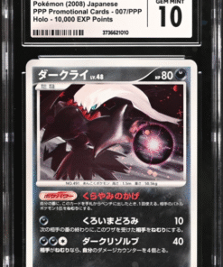 2008 POKEMON JAPANESE PPP PROMOTIONAL CARDS #007 DARKRAI HOLO 10,000 EXP POINTS CGC 10